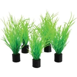 Underwater Treasures Mini Plant Bog Grass Fish Ornament, 5 Count