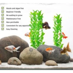 SunGrow Tall Aquarium Plastic Plants Betta Fish Hide Tank Decorations -Plax Penn Shop 581214 PT4. AC SS1800 V1658216870
