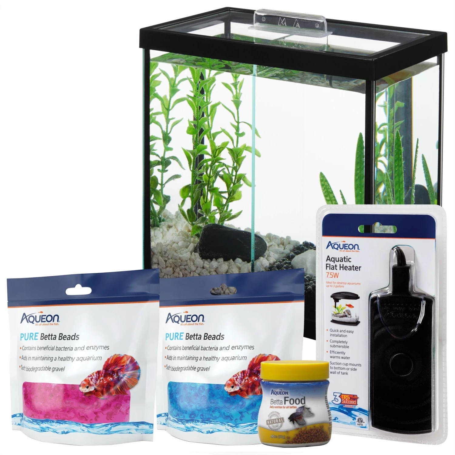 Aqueon PURE Betta Beads Aquarium Water Care + 4 Items 3 Aqueon PURE Betta Beads Aquarium Water Care + 4 Items