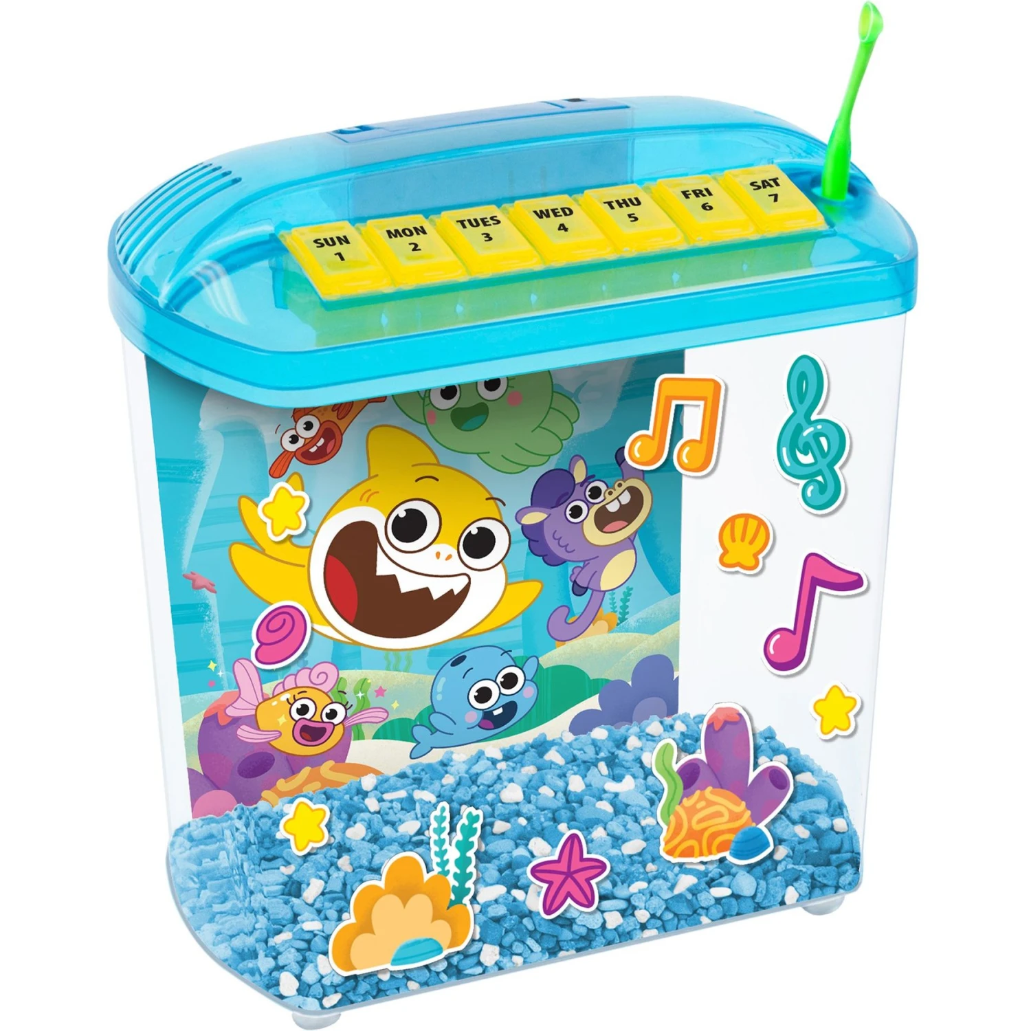 Penn-Plax Nickelodeon Baby Shark Rite-Bite Educational Betta Tank Fish Aquarium, 1.13-gallon 3 Penn-Plax Nickelodeon Baby Shark Rite-Bite Educational Betta Tank Fish Aquarium, 1.13-gallon