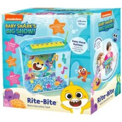 Penn-Plax Nickelodeon Baby Shark Rite-Bite Educational Betta Tank Fish Aquarium, 1.13-gallon 15 Penn-Plax Nickelodeon Baby Shark Rite-Bite Educational Betta Tank Fish Aquarium, 1.13-gallon -Plax Penn Shop 674806 PT6. AC SS1800 V1667517979