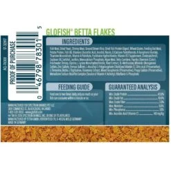 GloFish Betta Flakes Fish Food, 0.71-oz Pouch -Plax Penn Shop 685310 PT3. AC SS1800 V1668626423