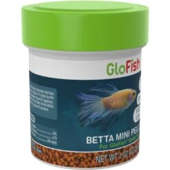GloFish Betta Mini Pellets Fish Food, 1.02-oz Can -Plax Penn Shop 685326 PT4. AC SS1800 V1668628225
