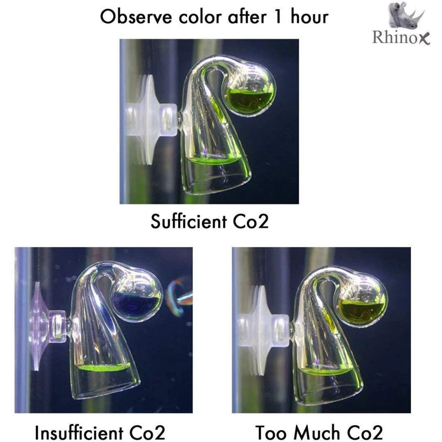 SunGrow Glass Drop Checker With Solution For Betta Fish Tank Plants, Aquarium CO2 Indicator Kit 6 SunGrow Glass Drop Checker With Solution For Betta Fish Tank Plants, Aquarium CO2 Indicator Kit - Image 4