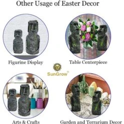 SunGrow Betta Fish Moai Easter Island Head Aquarium Ornament, 2-pack, 7-in & 5-in 12 SunGrow Betta Fish Moai Easter Island Head Aquarium Ornament, 2-pack, 7-in & 5-in -Plax Penn Shop 706190 PT4. AC SS1800 V1669180149