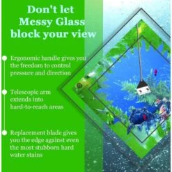 SunGrow Algae Scrapper Aquarium Glass Cleaner Tool 12 SunGrow Algae Scrapper Aquarium Glass Cleaner Tool -Plax Penn Shop 706238 PT3. AC SS1800 V1669178610