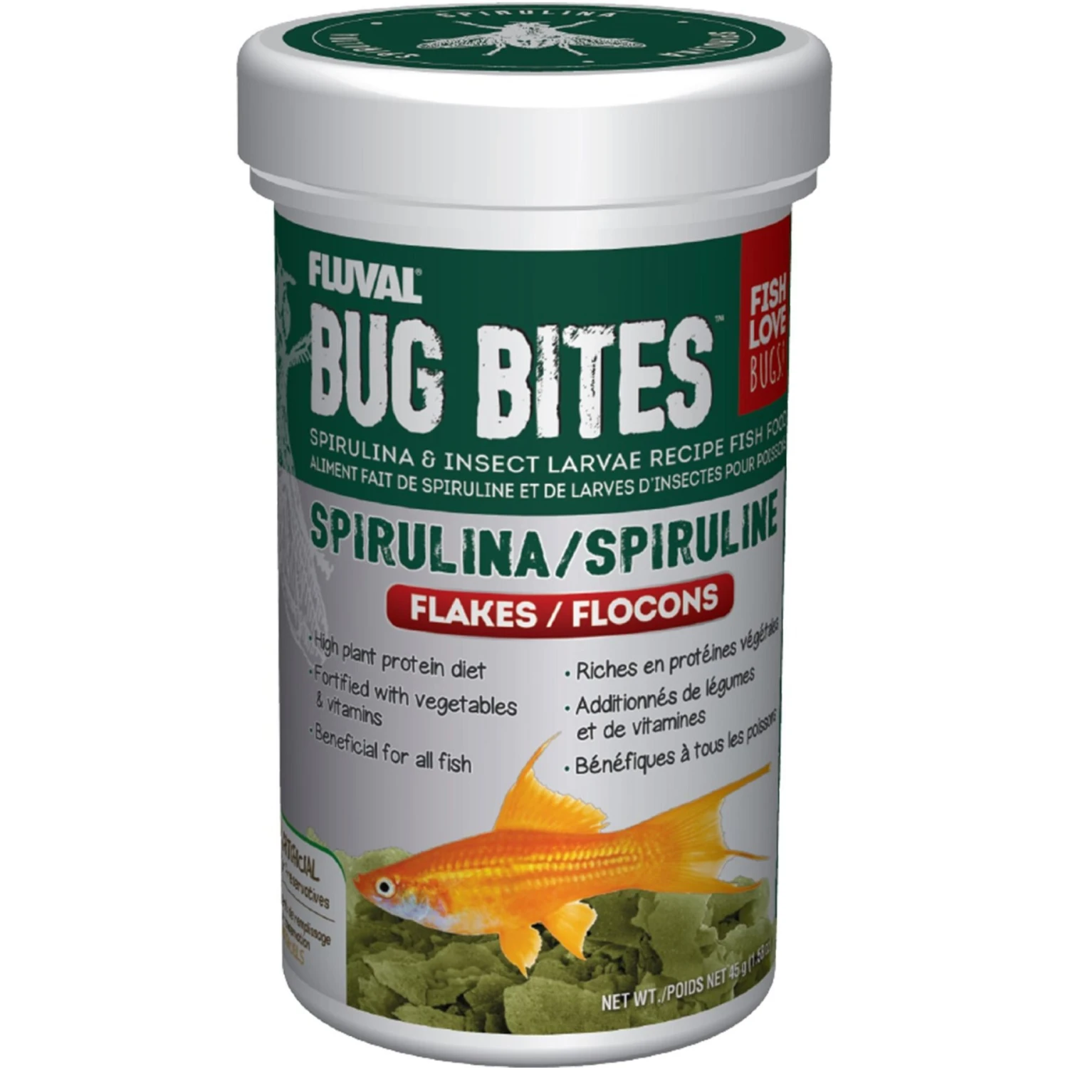 Fluval Bug Bites Spirulina Formula Flakes Fish Food 3 Fluval Bug Bites Spirulina Formula Flakes Fish Food