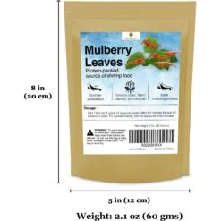 SunGrow Dried Mulberry Leaves Growth Supplement For Freshwater Aquarium Snail & Cherry Shrimp Food -Plax Penn Shop 712942 PT3. AC SS1800 V1688419071