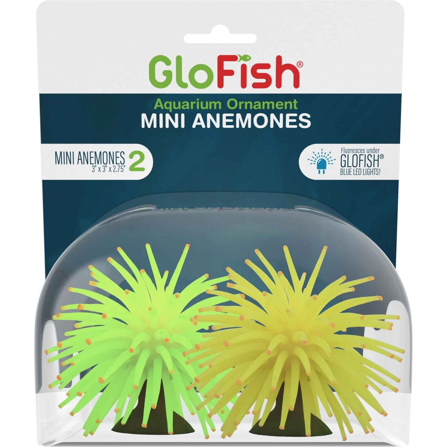 GloFish Mini Anemone Aquarium Ornament, 2 Count 3 GloFish Mini Anemone Aquarium Ornament, 2 Count