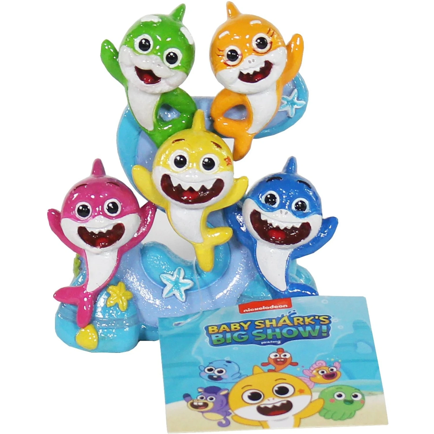 Penn-Plax Nickelodeon Baby Shark Family Aquarium Decoration, Small 4 Penn-Plax Nickelodeon Baby Shark Family Aquarium Decoration, Small - Image 2