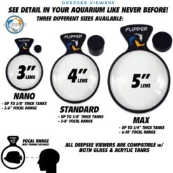 Flipper DeepSee Viewer Fish Coral Care 11 Flipper DeepSee Viewer Fish Coral Care -Plax Penn Shop 755326 PT4. AC SS1800 V1673467372