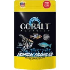 Cobalt Aquatics Tropical Granular Fish Food, 2.7-oz Pouch