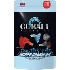 Cobalt Aquatics Select Guppy Granular Fish Food, 2.9-oz Pouch