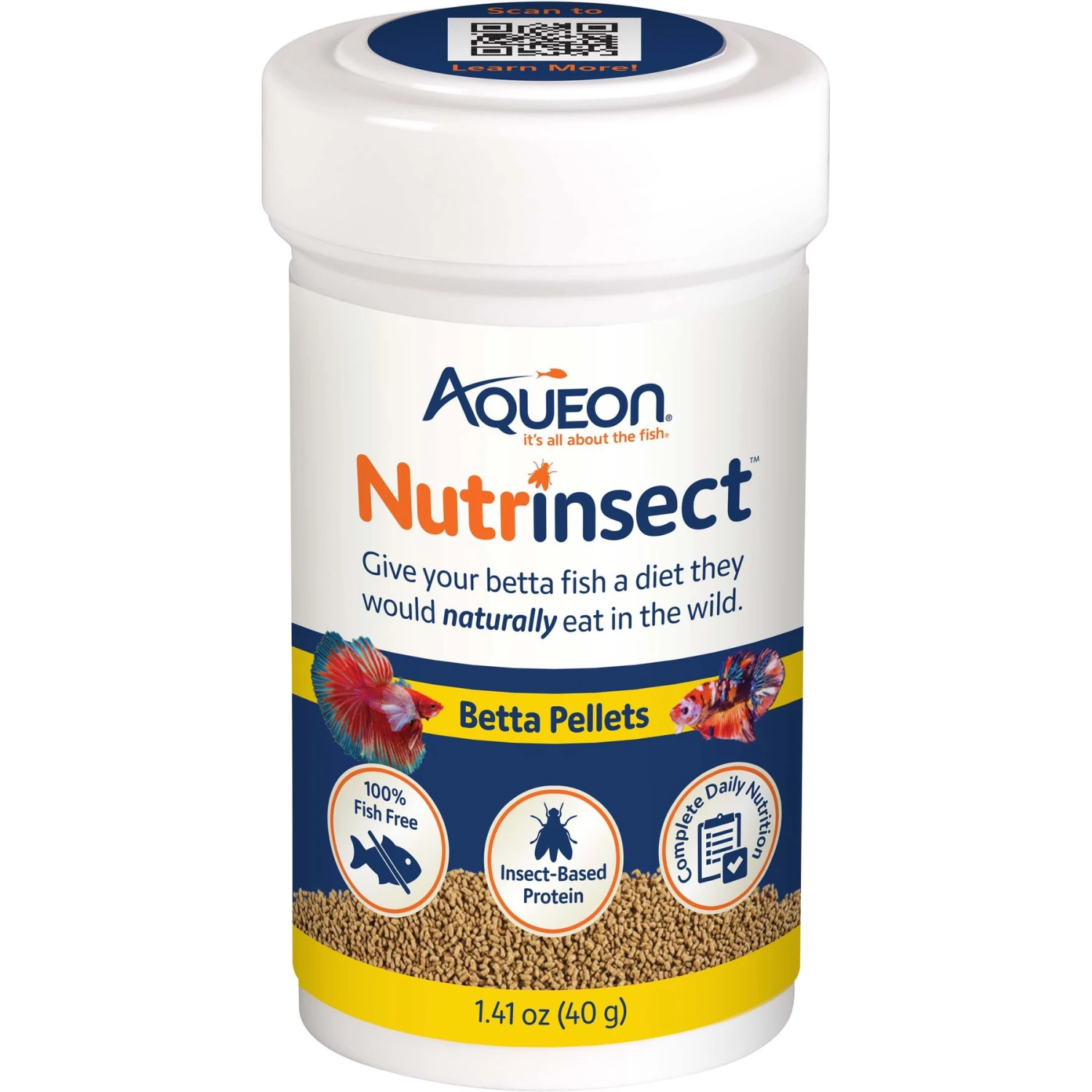 Aqueon Nutrinsect Fish-Free Fish Food Betta Pellets 3 Aqueon Nutrinsect Fish-Free Fish Food Betta Pellets