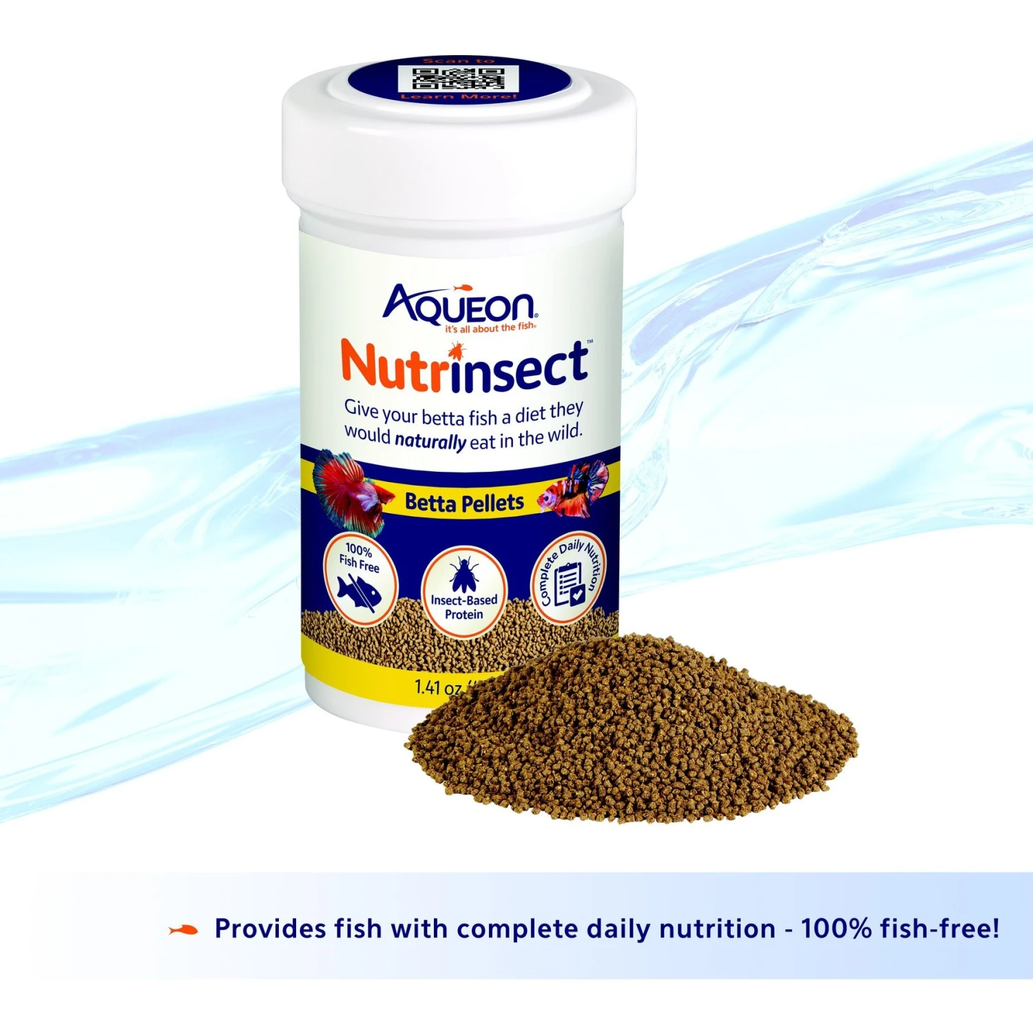 Aqueon Nutrinsect Fish-Free Fish Food Betta Pellets 4 Aqueon Nutrinsect Fish-Free Fish Food Betta Pellets - Image 2
