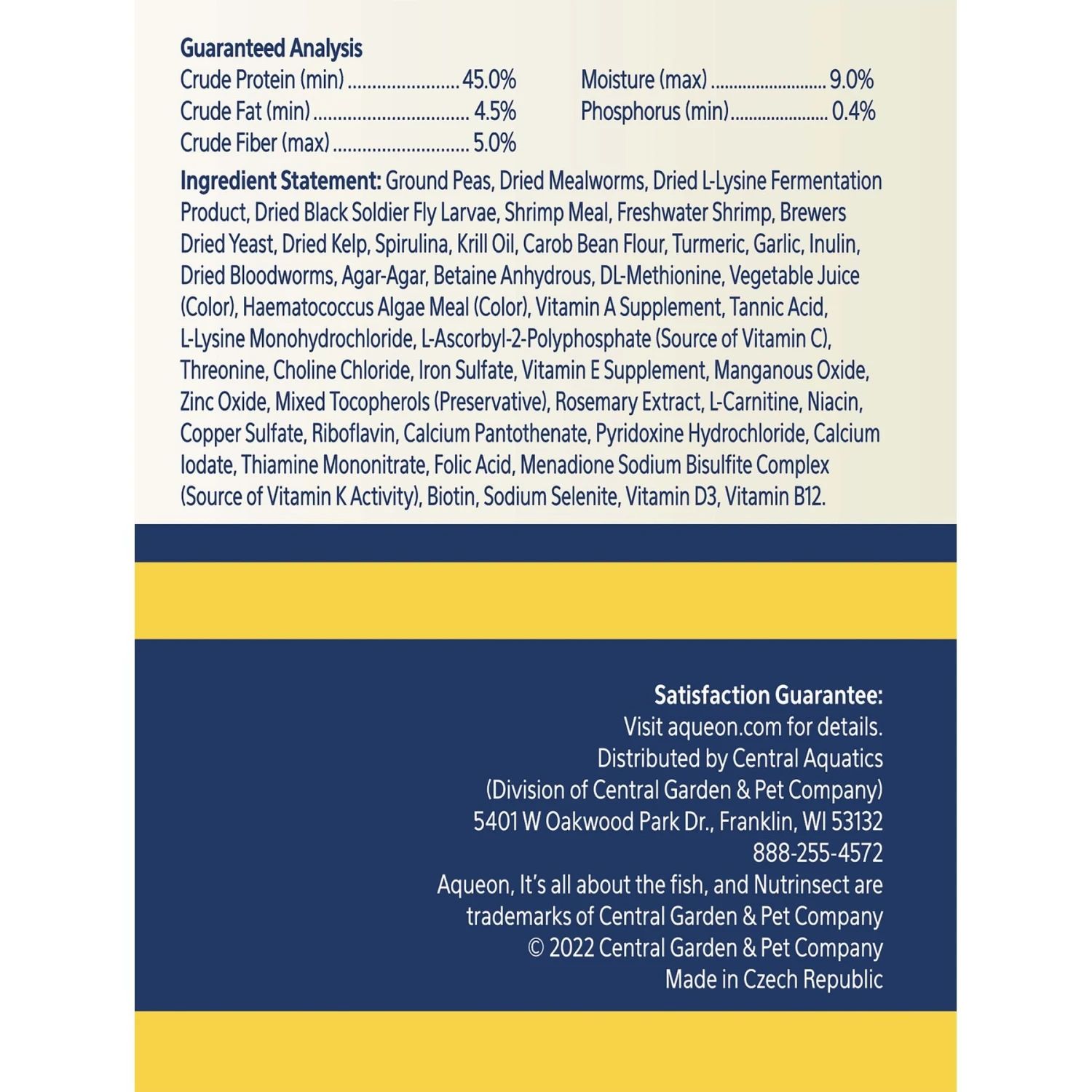 Aqueon Nutrinsect Fish-Free Fish Food Betta Pellets 9 Aqueon Nutrinsect Fish-Free Fish Food Betta Pellets - Image 7