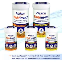 Aqueon Nutrinsect Fish-Free Fish Food Tropical Flakes -Plax Penn Shop 770470 PT4. AC SS1800 V1681849256