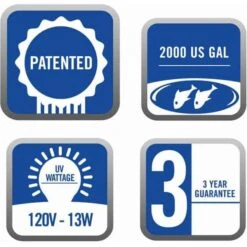 Laguna Pressure-Flo PF2000 UVC Filter -Plax Penn Shop 779726 PT5. AC SS1800 V1681935818