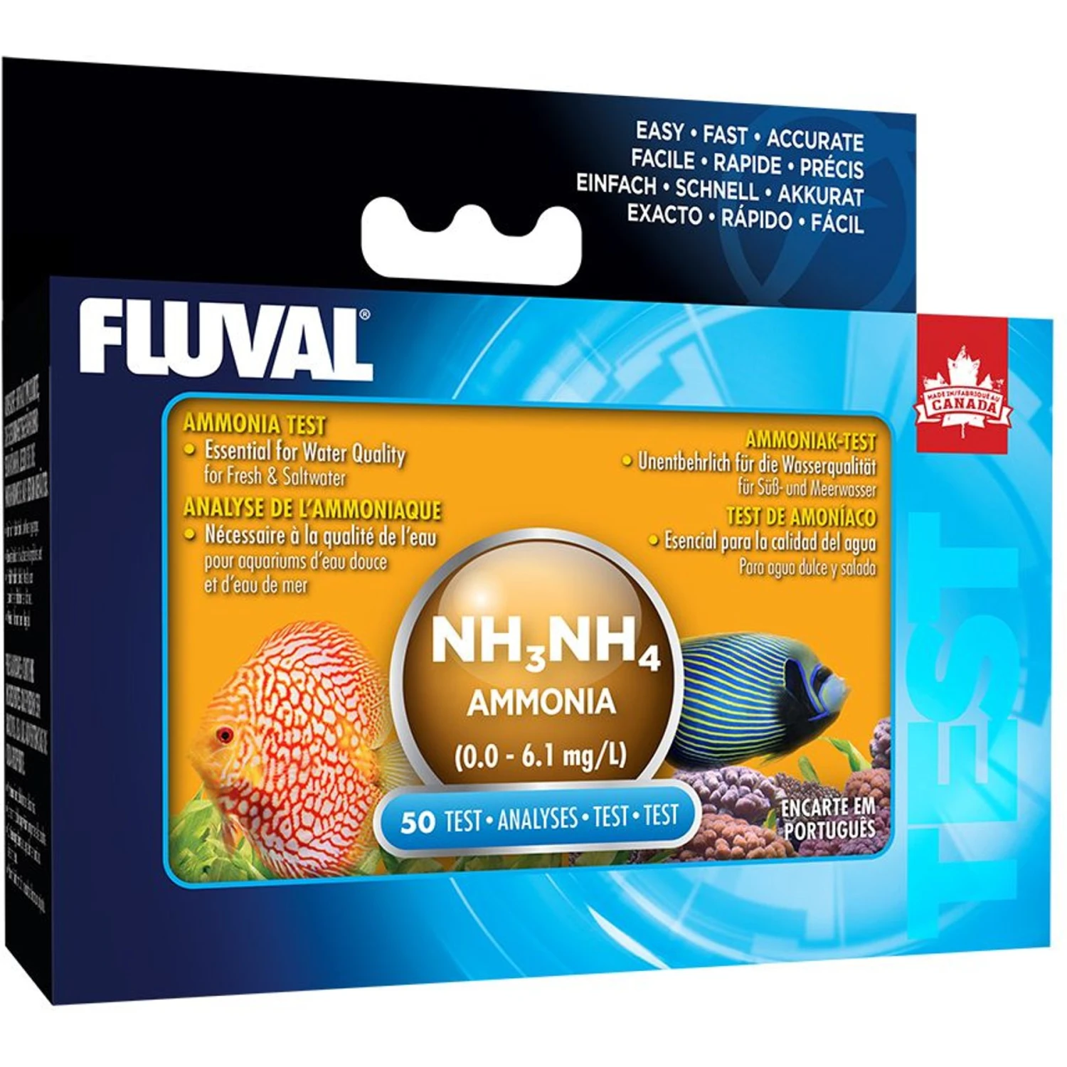 Fluval Ammonia Fish Water Test Kit 3 Fluval Ammonia Fish Water Test Kit