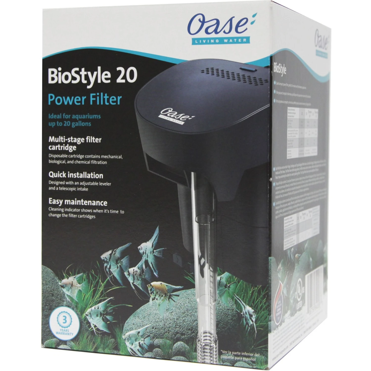 OASE Indoor Aquatics Biostyle 20 Fish Filter, Dark Blue 7 OASE Indoor Aquatics Biostyle 20 Fish Filter, Dark Blue - Image 5