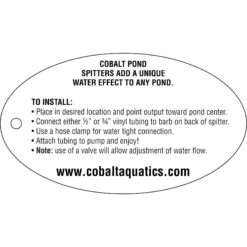 Cobalt Aquatics Pond Spitter Fish Ornament -Plax Penn Shop 798518 PT4. AC SS1800 V1678294397