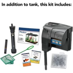 Aqueon Forge Metal Aquarium Stand, Black & Brown & Aqueon LED Fish Aquarium Starter Kit, 10-gal 18 Aqueon Forge Metal Aquarium Stand, Black & Brown & Aqueon LED Fish Aquarium Starter Kit, 10-gal -Plax Penn Shop 811494 PT7. AC SS1800 V1679069093