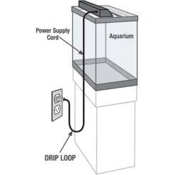 Aqueon Forge Metal Aquarium Stand, Black & Brown & Aqueon Standard Glass Rectangle Aquarium, 10-gal -Plax Penn Shop 811502 PT6. AC SS1800 V1679069093