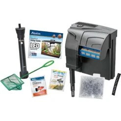 Aqueon Forge Metal Aquarium Stand, Black & Brown & Aqueon LED Aquarium Starter Kit, 20-gal -Plax Penn Shop 811526 PT7. AC SS1800 V1679069148