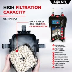 Aquael Ultramax 2000 External Water Filter -Plax Penn Shop 820238 PT6. AC SS1800 V1696613399