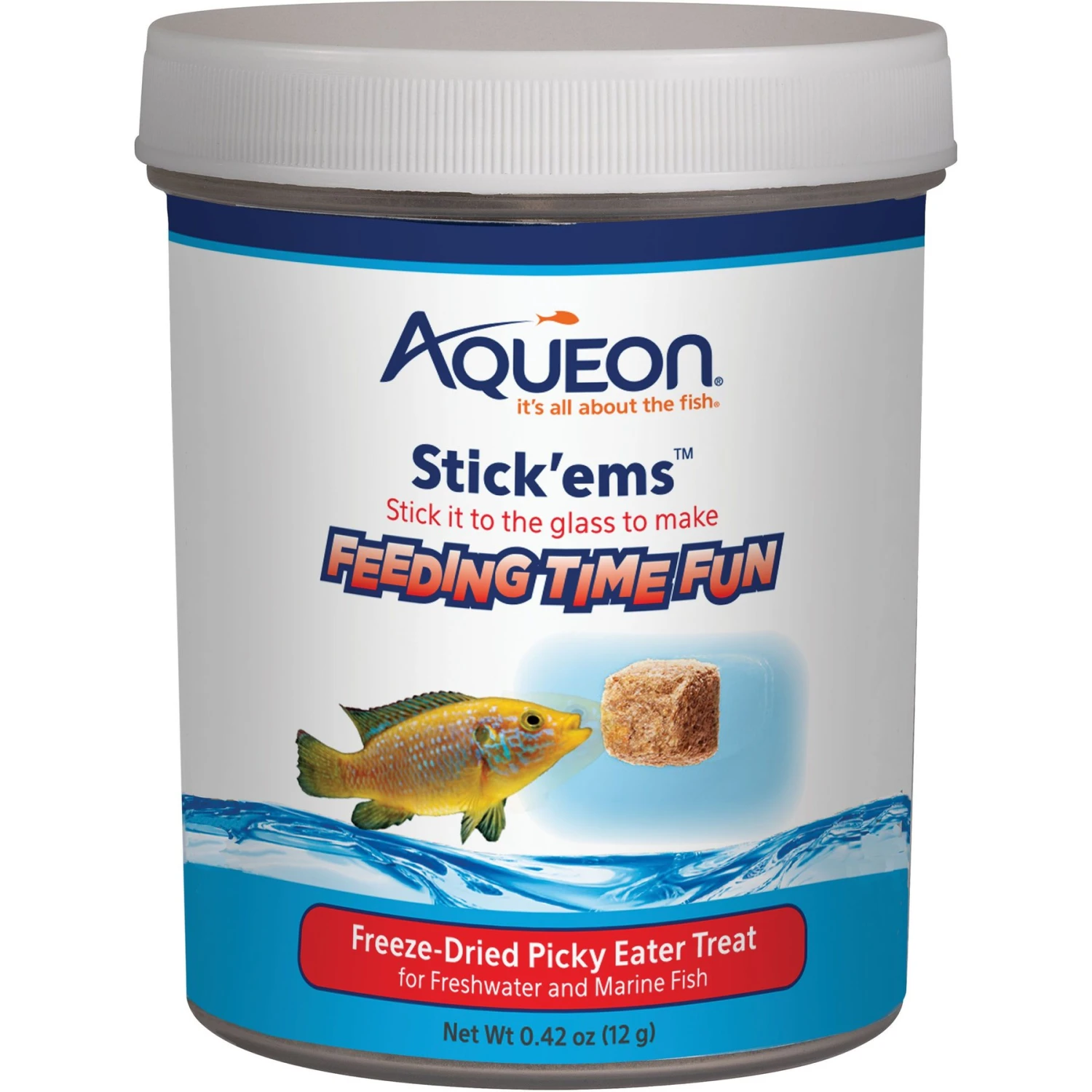 Aqueon Stick'ems Freeze-Dried Picky Eater Treat Fish Food, 0.7-oz Bag 3 Aqueon Stick'ems Freeze-Dried Picky Eater Treat Fish Food, 0.7-oz Bag
