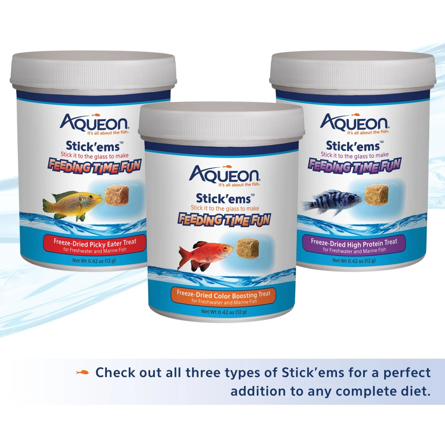 Aqueon Stick'ems Freeze-Dried Picky Eater Treat Fish Food, 0.7-oz Bag 11 Aqueon Stick'ems Freeze-Dried Picky Eater Treat Fish Food, 0.7-oz Bag - Image 9