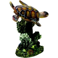 Penn-Plax Swimming Sea Turtle Aquarium Decoration Fish Ornament, Small -Plax Penn Shop 880438 PT4. AC SS1800 V1688146820