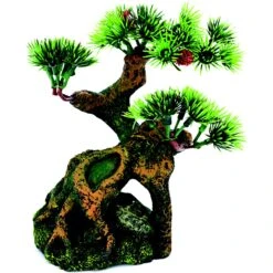 Penn-Plax Deco-Replicas Bonsai Tree On Rocks Aquarium Decoration Fish Ornament