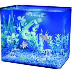 Penn-Plax Cascade Ultra Bright Fully Submersible Aquarium Fish Light, Blue