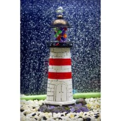 Penn-Plax Deco-Replicas Aerating Lighthouse Fish Ornament, Multicolor -Plax Penn Shop 880918 PT6. AC SS1800 V1688146887