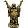 Penn-Plax Standing Buddha Fish Ornament, Grey