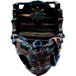 Penn-Plax Shipwreck Fish Ornament, Small, Brown -Plax Penn Shop 881422 PT2. AC SS1800 V1688154012