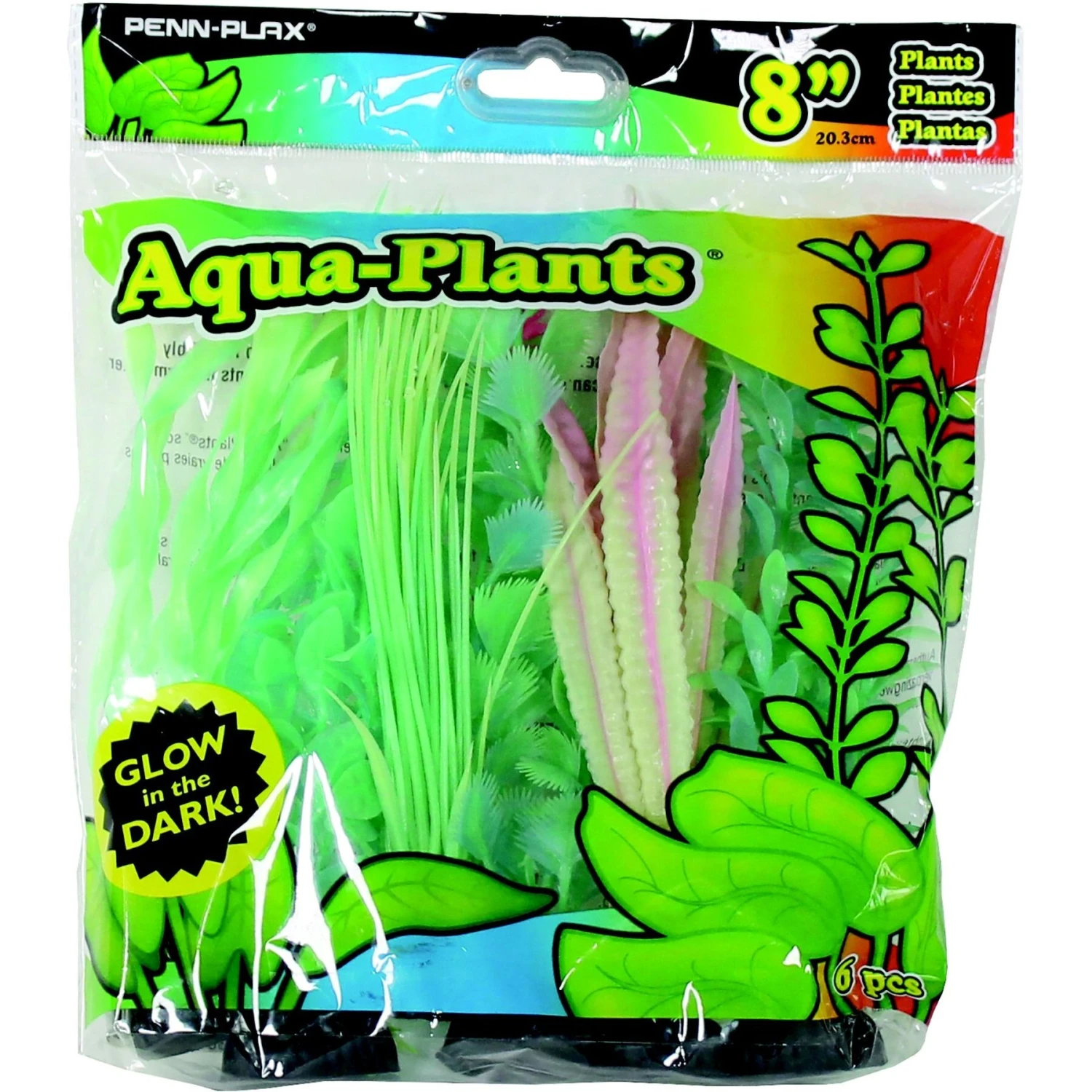 Penn-Plax Glow Fish Plant, Green, 6 Count 3 Penn-Plax Glow Fish Plant, Green, 6 Count