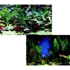 Penn-Plax Double-Sided Aquarium Fish Background, Aquarama/Shalescape