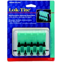 Penn-Plax Lok-Tite Air Regulator Gang Fish Valve, Green, 5 Count