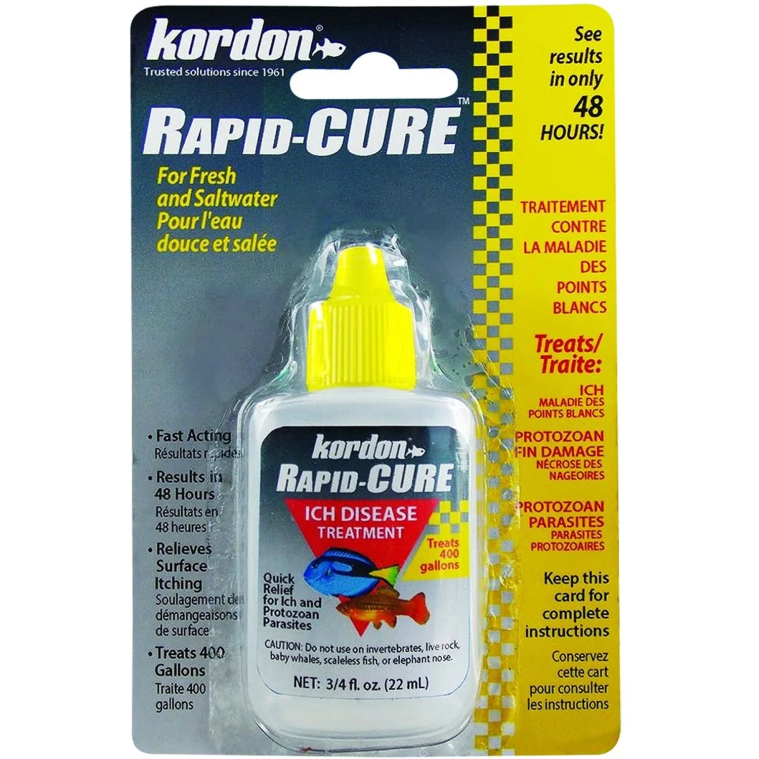Kordon Rapid Cure Fish Aquarium Treatment, 0.75-oz Bottle 3 Kordon Rapid Cure Fish Aquarium Treatment, 0.75-oz Bottle