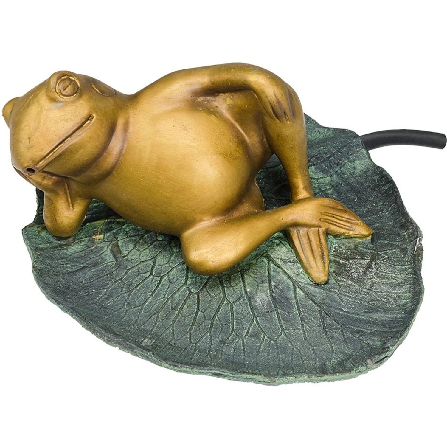 Aquascape Lazy Frog On Lily Pad Spitter Fish Aquarium Ornament 5 Aquascape Lazy Frog On Lily Pad Spitter Fish Aquarium Ornament - Image 3
