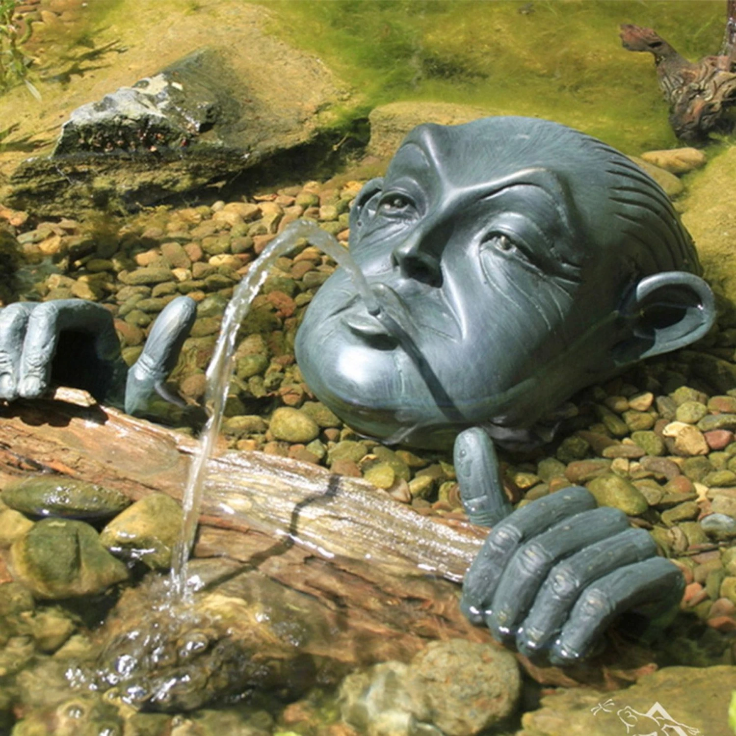 Aquascape Man In Barrel Spitter Fish Aquarium Ornament 4 Aquascape Man In Barrel Spitter Fish Aquarium Ornament - Image 2