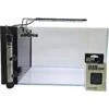 Lifegard CRYSTAL Peninsula Beveled Edge Low Iron Aquarium With Built In Side Filter, 5-mm