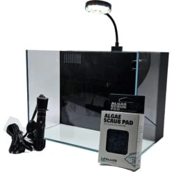 Lifegard CRYSTAL Beveled Edge Low Iron Aquarium With Built In Back Filter, 5-mm