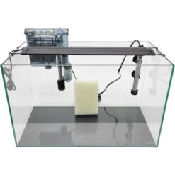 Lifegard CRYSTAL Beveled Edge Low Iron Rimless Aquarium With HOF-2 Hang On Filter, 5-mm, 9.6-gal -Plax Penn Shop 889990 PT2. AC SS1800 V1691160917