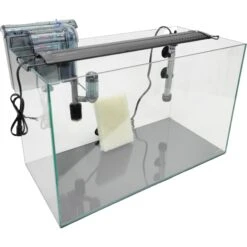 Lifegard CRYSTAL Beveled Edge Low Iron Rimless Aquarium With HOF-2 Hang On Filter, 5-mm, 9.6-gal -Plax Penn Shop 889990 PT3. AC SS1800 V1691160703