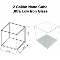 Lifegard Nana Cube Low Iron Ultra Clear Glass Tank With HOF-1 Hang On Filter, 5-mm -Plax Penn Shop 890150 PT8. AC SS1800 V1690208898