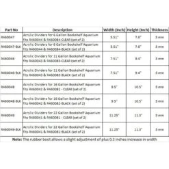 Lifegard Bookshelf Aquarium R460044 & R460084 Dividers, 2-pack, 6-gal -Plax Penn Shop 890854 PT8. AC SS1800 V1691097022