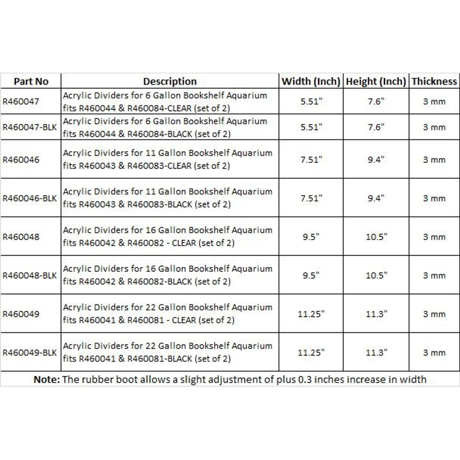 Lifegard Bookshelf Aquarium R460044 & R460084 Acrylic Dividers, Black, 2-pack, 6-gal 7 Lifegard Bookshelf Aquarium R460044 & R460084 Acrylic Dividers, Black, 2-pack, 6-gal - Image 5